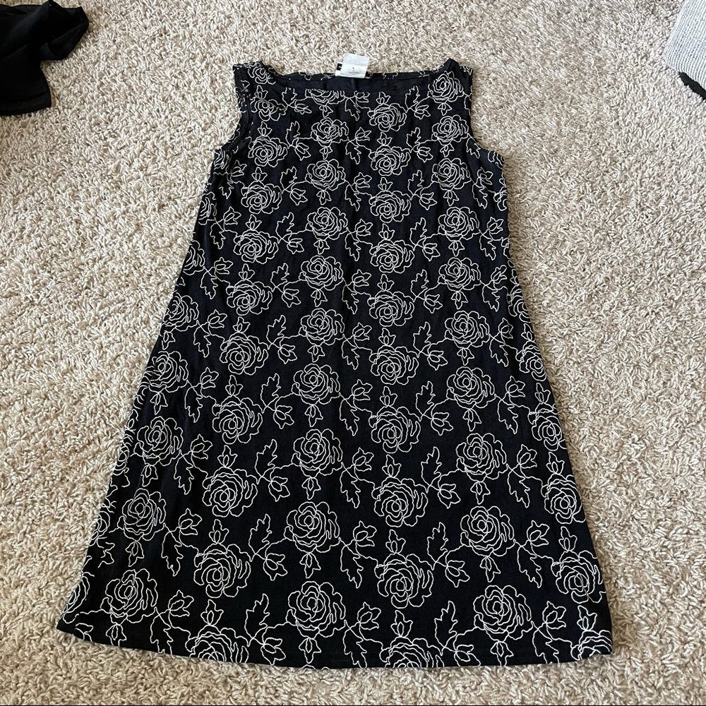 Floral black dress